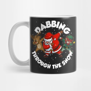 Dabbing Santa Christmas Tshirt Gift Dab Santa Claus T-Shirt Mug